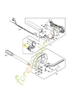 Manette des gaz 4149-182-1000. Pièce de rechange Sithl / Vicking