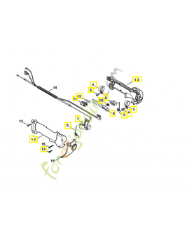 Poignée de commande 4147-790-1309. Pièce de rechange Sithl