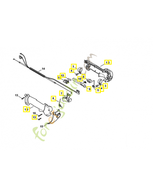 Poignée de commande 4147-790-1309. Pièce de rechange Sithl  Poignée de commande 4147-790-1309. Pièce de rechange Sithl