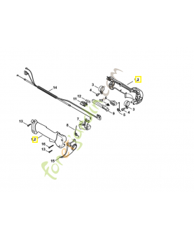 Poignée 4147-790-0303. Pièce de rechange Sithl / Vicking