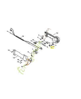 Ressort coude 4147-182-4500. Pièce de rechange Sithl / Vicking