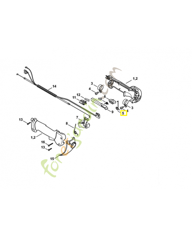 Ressort coude 4147-182-4500. Pièce de rechange Sithl / Vicking Ressort coude 4147-182-4500. Pièce de rechange Sithl / Vicking