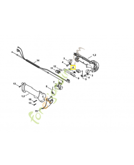 Curseur combine 4147-182-1700. Pièce de rechange Sithl