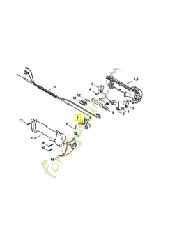 Manette des gaz 4137-182-1001. Pièce de rechange Sithl