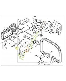 Ressort hélicoïdale 0000-997-0724. Pièce de rechange Sithl / Vicking