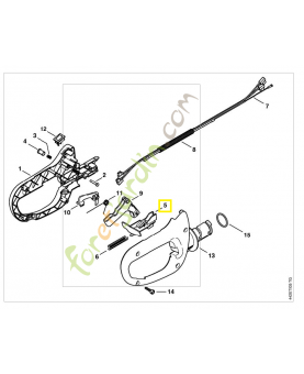 Curseur de blocage 4237-792-7100. Pièce de rechange Sithl / Vicking