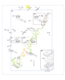 690254 Ressort régulateur 0003-000-0443. Pièce de rechange pour moteur thermique Briggs et Straton