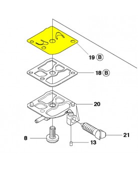 Membrane de pompe 537383101. Pièce de rechange Husqvarna