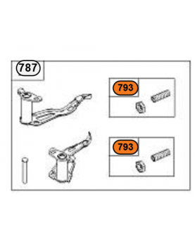 793511 Jeu vis écrous 0003-000-2122. Pièce de rechange pour moteur thermique Briggs et Straton