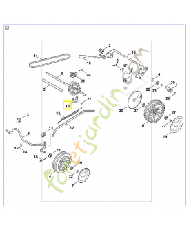 Support 6350-704-2700. Pièce de rechange Sithl / Vicking