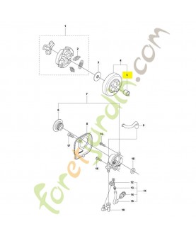 Roulement 514183301. Pièce de rechange Husqvarna