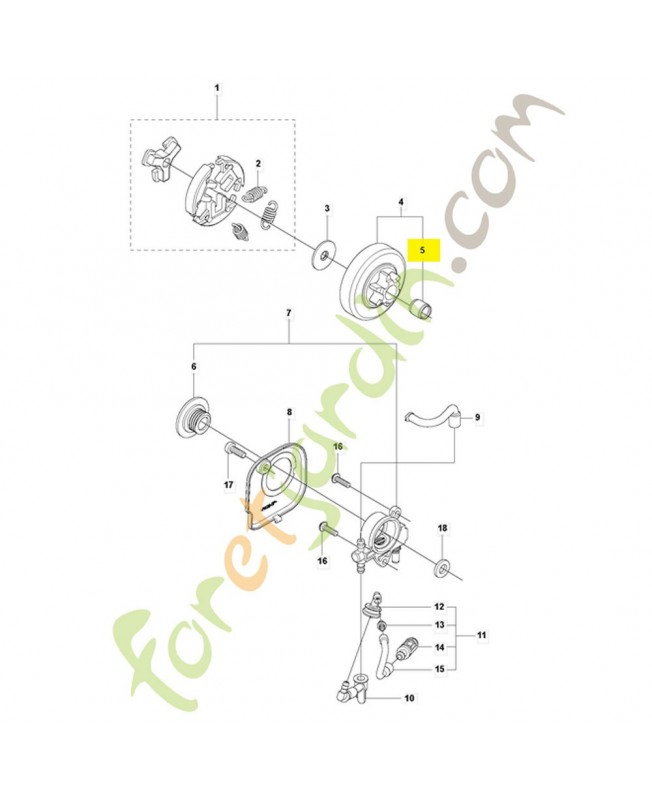 Roulement 514183301. Pièce de rechange Husqvarna