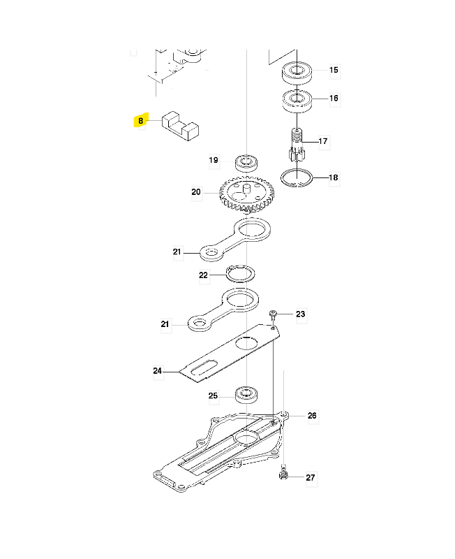 Feutre 544302401. Pièce détachée Husqvarna