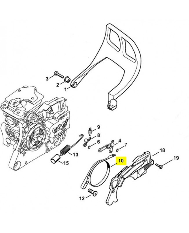 Collier de frein stihl 1133-160-5400 Collier de frein stihl 1133-160-5400