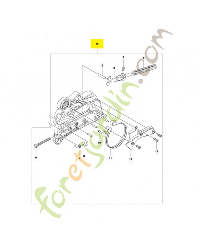 Frein de chaine complet