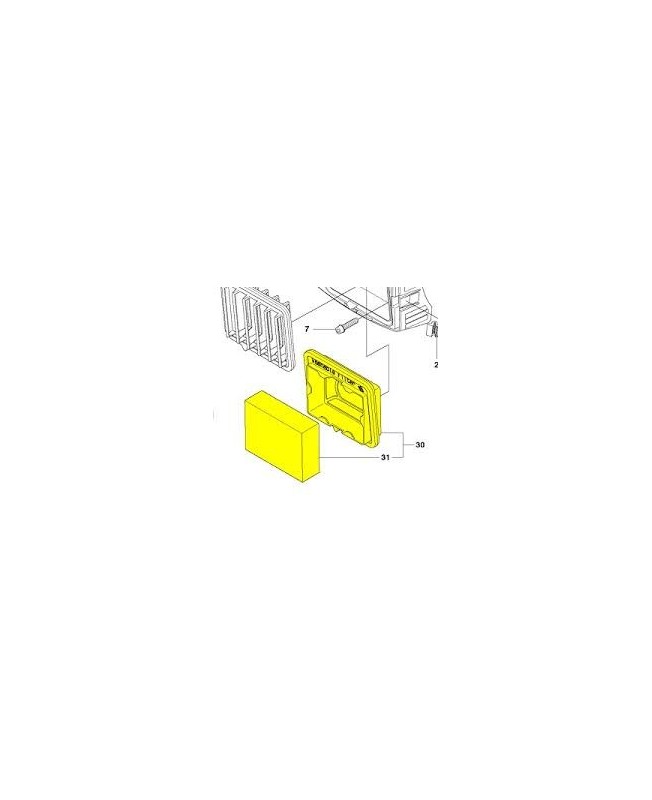 Filtre 505034702. Pièce de rechange Husqvarna
