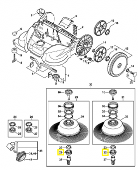 Carter embrayage 4860-732-3501. Pièce détachée Stihl 