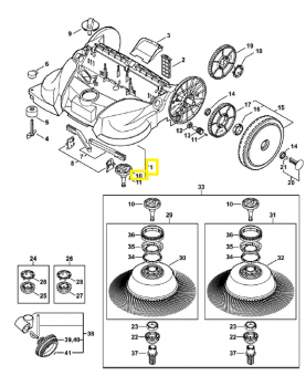 Châssis 4860-730-6205. Pièce détachée Stihl