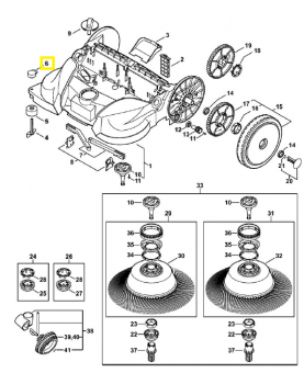 Bouton 4860-738-4400. Pièce de rechange Sithl