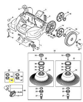 Carter accouplement gauche 4860-732-2301. Pièce de rechange Sithl / Vicking