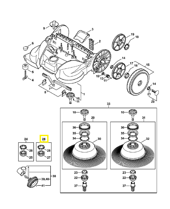 Carter embrayage droit cpt 4860-730-3503. Pièce de rechange Sithl