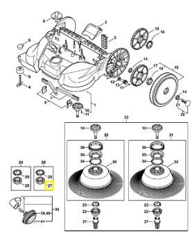 Carter embrayage droit 4860-732-2401. Pièce de rechange Sithl / Vicking