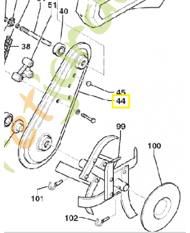 Demi-carter gauche 519653042. Pièce de rechange Husqvarna