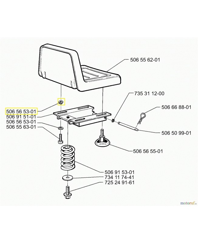 Rondelle 506565301. Pièce de rechange Husqvarna