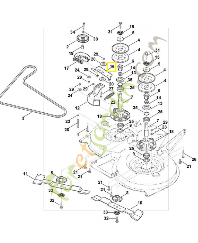 Bras de tension 6170-760-0800. Pièce de rechange Sithl