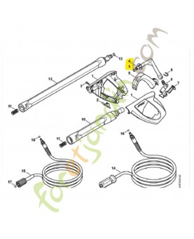 Tube coudé Stihl ref. 4915-500-2201
