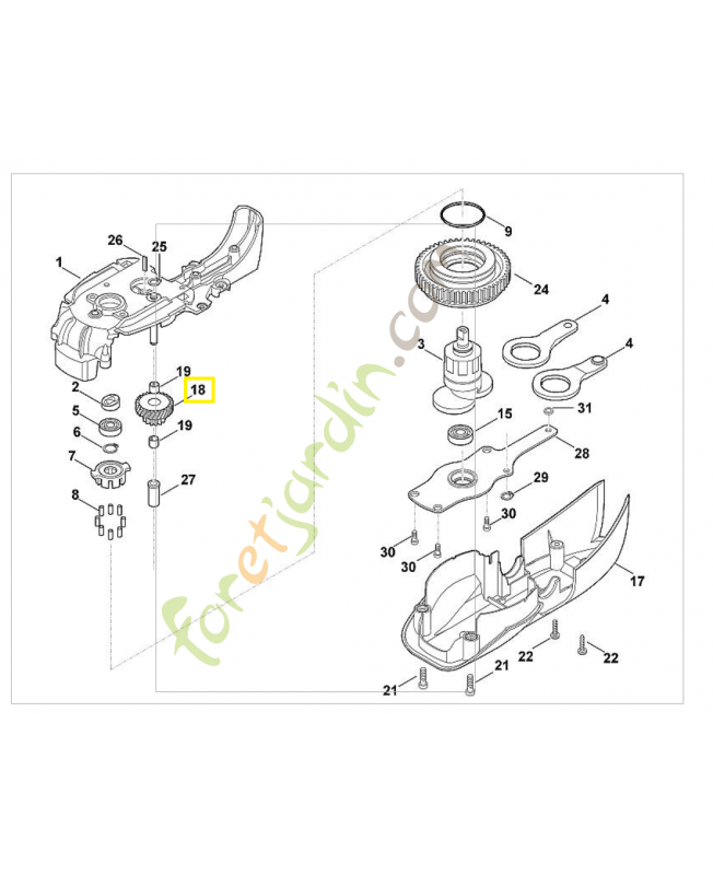 Roue dentée 6460-640-7500. Pièce de rechange Sithl / Vicking Roue dentée 6460-640-7500. Pièce de rechange Sithl / Vicking