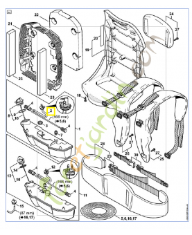 Pièce de raccordement 4282-350-1402. Pièce de rechange Sithl / Vicking