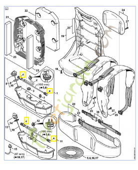 set de crépine d'aspiration 4282-007-3600 - Pièce détachée Stihl / Vicking
