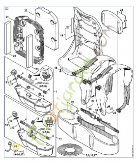 Pièce raccord 4282-350-1400. Pièce de rechange Sithl / Vicking