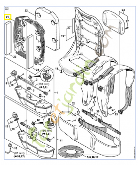 grille de protection 4282-760-8101 - Pièce détachée Stihl / Vicking
