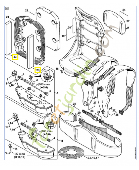 Élément insonorisant 4282-706-3201. Pièce de rechange Sithl / Vicking