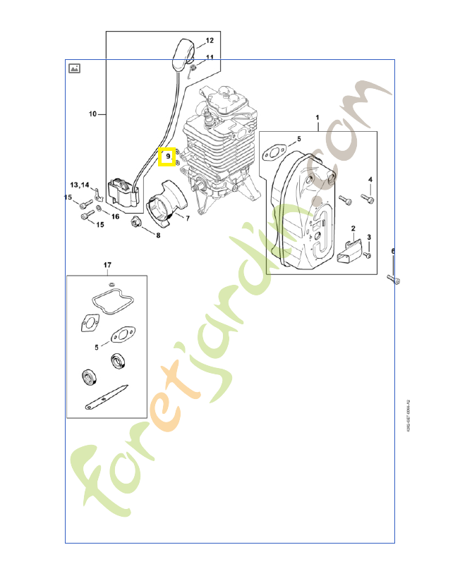 Rondelle 4282-404-9300. Pièce de rechange Sithl / Vicking
