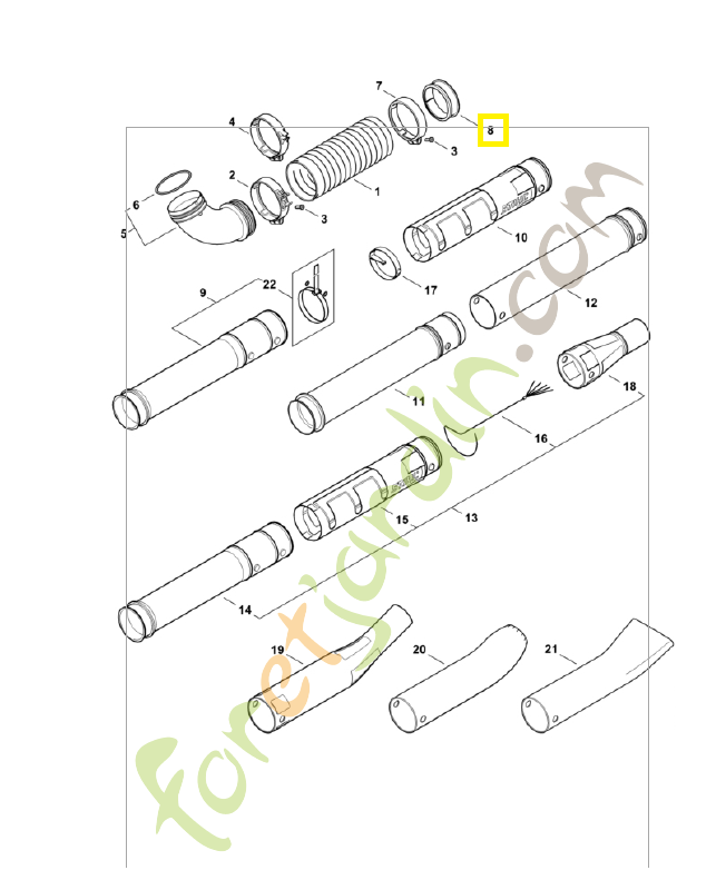 Anneau glissement 4282-701-6300. Pièce de rechange Sithl / Vicking Anneau glissement 4282-701-6300. Pièce de rechange Sithl / Vicking
