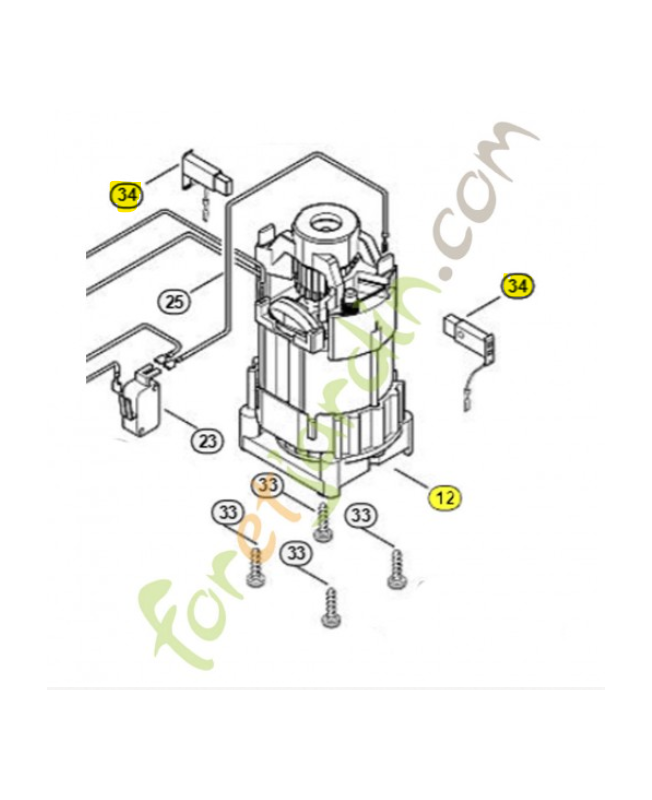 Moteur electriq.230w/0,6kw 6460-600-0200 remplace référence 64606000200