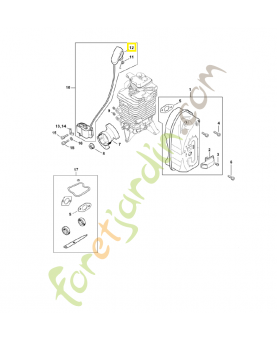 Contact cable allumage 4180-405-1000. Pièce de rechange Sithl / Vicking