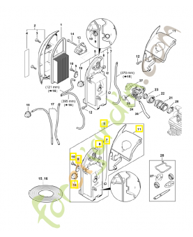 Jeu boitier filtre br 500 4282-007-1020. Pièce de rechange Sithl / Vicking