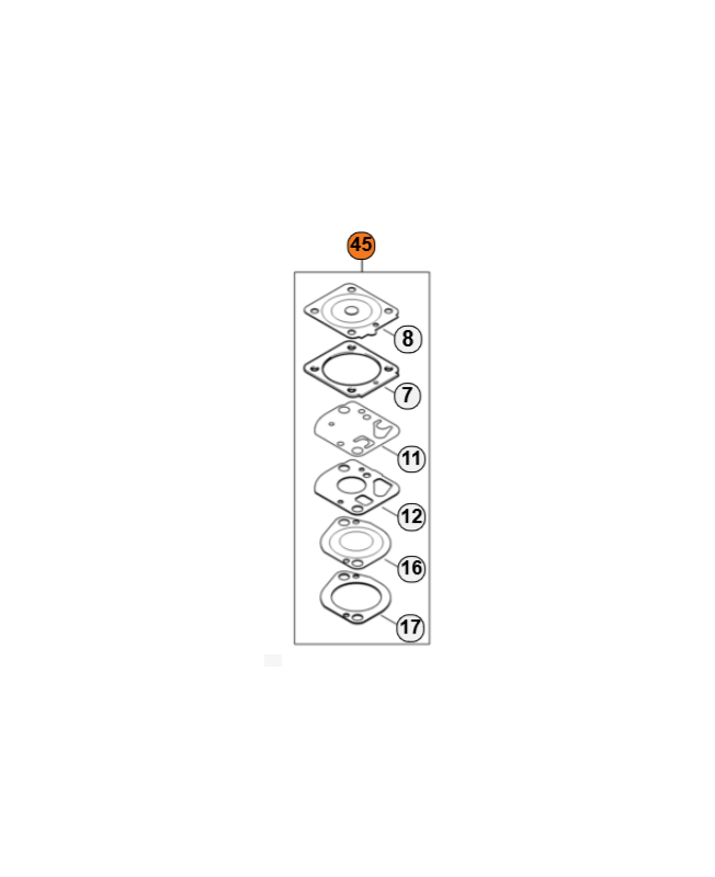 Jeu de joints carburateur 4282-007-1700. Pièce détachée Stihl / Vicking