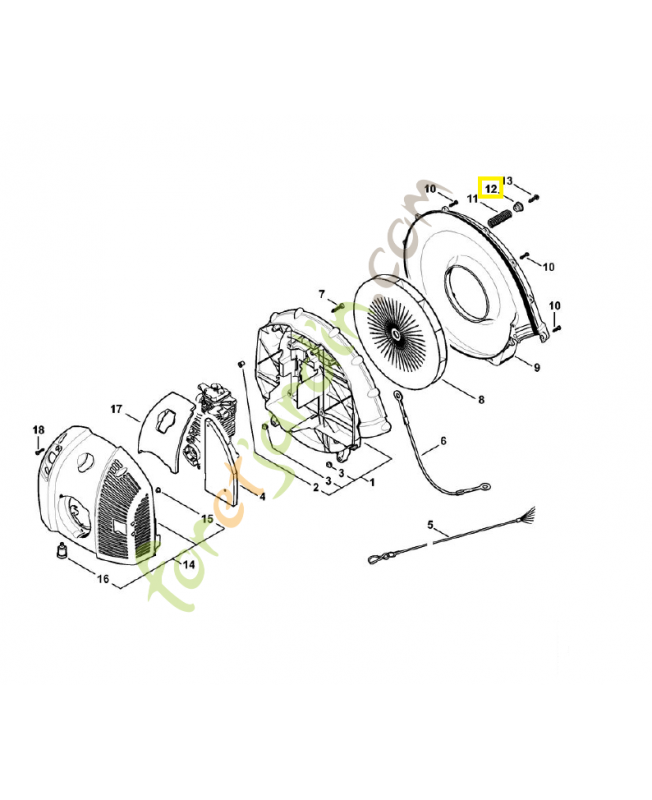 Bouchon 4282-792-2900. Pièce de rechange Sithl / Vicking