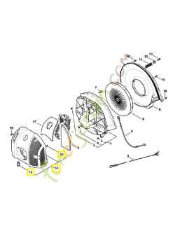 Capot 4282-700-2102. Pièce de rechange Sithl / Vicking
