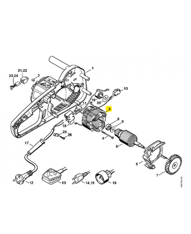 Stator 230/240 e140 Stator 230/240 e140