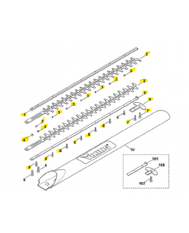 Barre de coupe 700 Stihl ref. 6460-007-1011