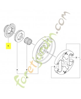 Roue a vis sans fin 582814001