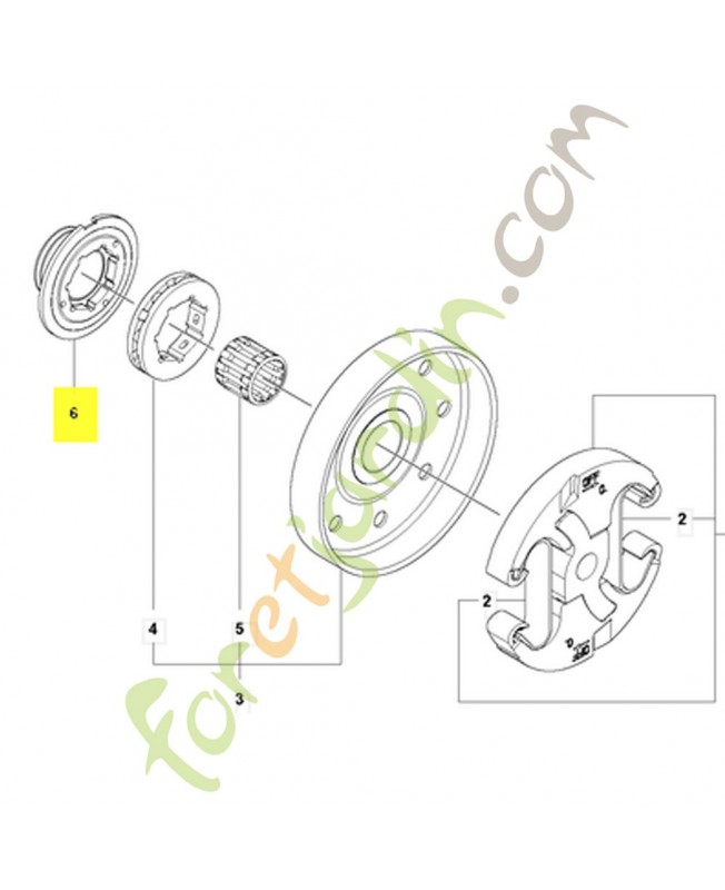 Roue a vis sans fin 582814001