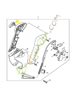 Levier de réglage 4282-182-2901. Pièce détachée Stihl / Vicking