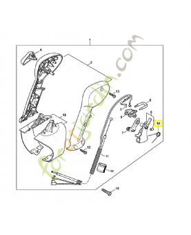 Ressort coude 4241-182-4502. Pièce de rechange Sithl / Vicking
